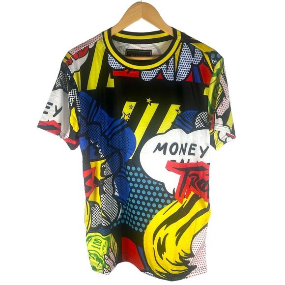 Reason New York Other - Money Calls Trap Comic All Over Print T-shirt Men’s M - Streetwear Urban Emo NWT